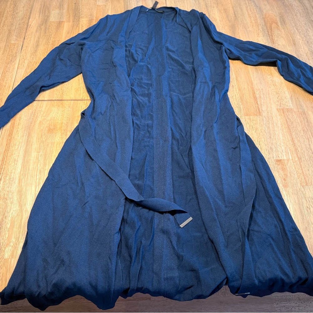 White House Black Market Navy Blue Cardigan